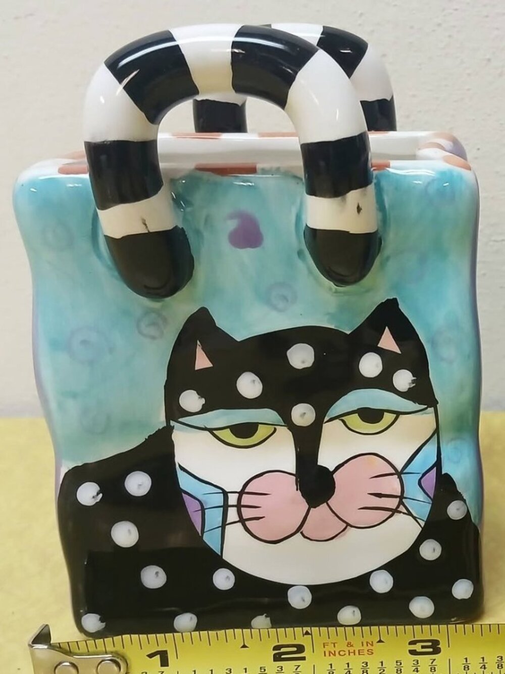Vintage Milson & Louis Ceramic Shopping Bag Figurine SHIPS FREE